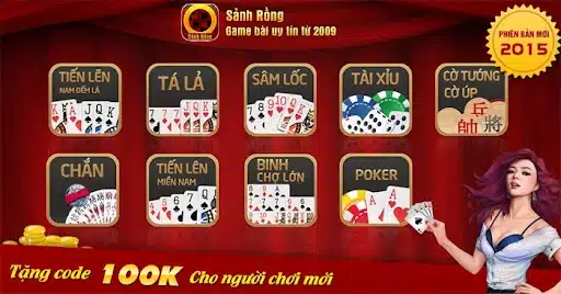 Sảnh rồng trong game mậu binh